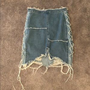 Denim skirt